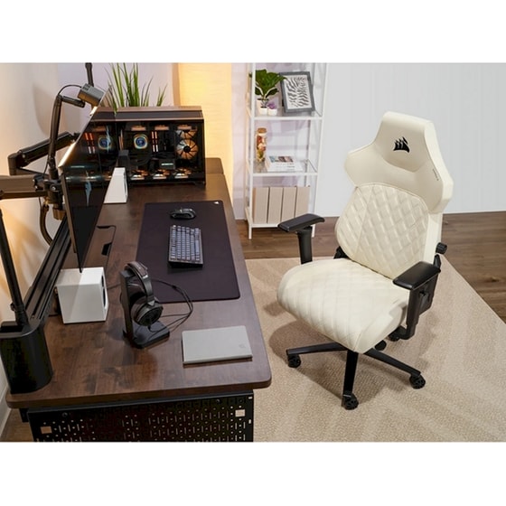 Καρέκλα Gaming Corsair TC500 Luxe Frost από Ύφασμα - Λευκό image 9