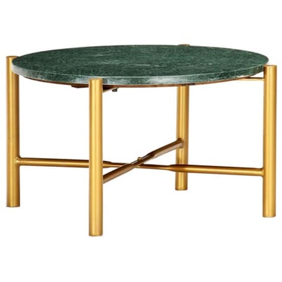 Τραπεζάκι Σαλονιού VidaXL από Πέτρα με Μαρμάρινη Υφή 60x60x35cm - Πράσινο image 0