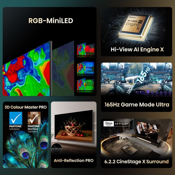 Hisense Mini-LED 116" 4K Smart Τηλεόραση 116UXQ image 4