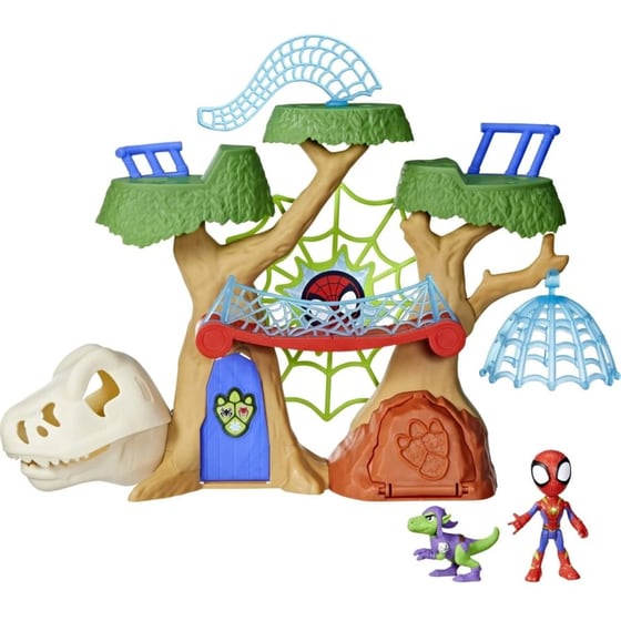 Hasbro Spiderman Marvel Spidey And His Amazing Friends Dino Webs Playset image 1