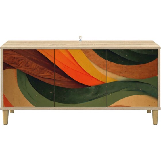 Έπιπλο Τηλεόρασης VidaXL BONN 102 x 33 x 50 cm - Sonoma Δρυς image 3