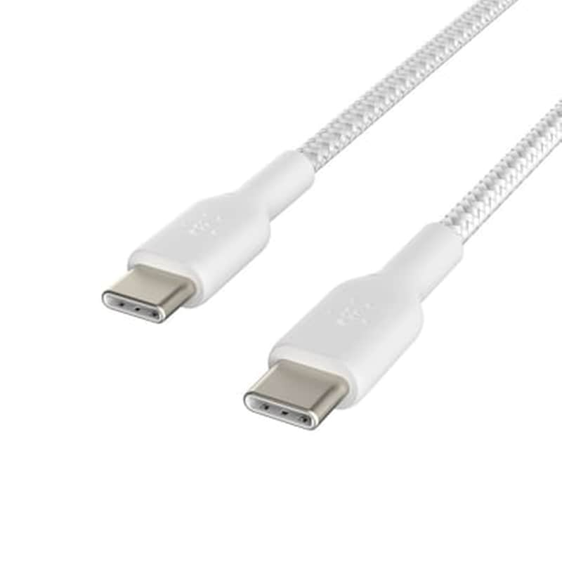 BELKIN Καλώδιο δεδομένων Belkin Coated Usb-C to Usb-C 1m - White