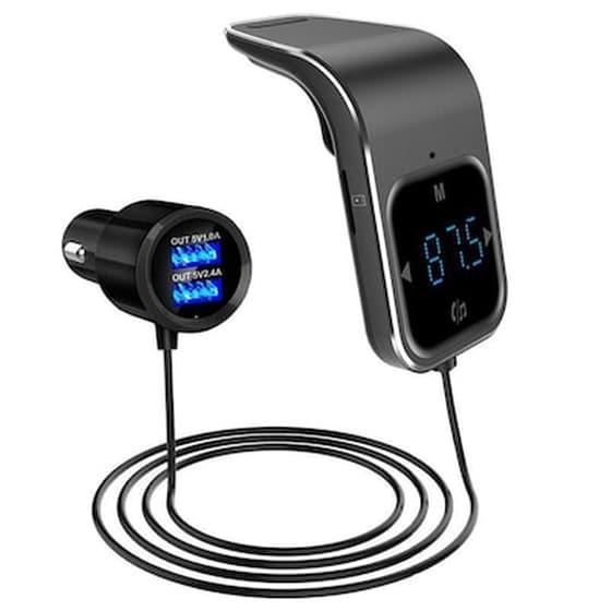 Ασύρματος Bluetooth Fm/mp3 Αναμεταδότης Αυτοκινήτου Με Διπλή Usb Θύρα Bc39 image 0