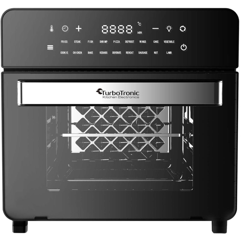 TURBOTRONIC TT-AF5 AIR FRYER OVEN 15 Lt Μαύρο Φουρνάκι