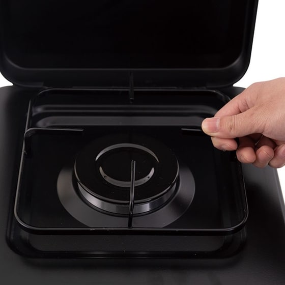 LEXICAL LGS-2811-2 1BUR Επιτραπέζια Εστία Υγραερίου Μαύρο image 4