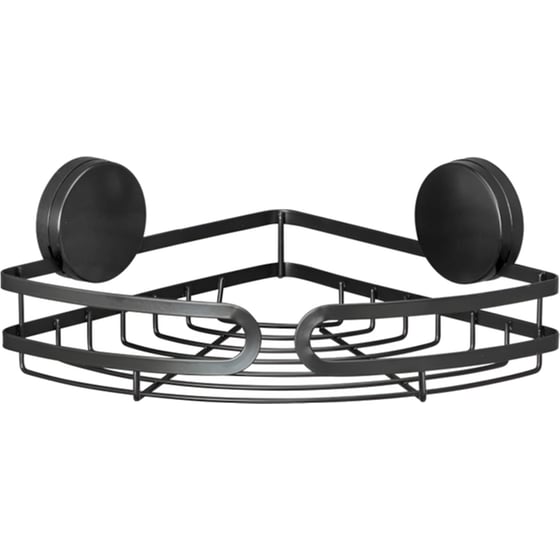 Ράφι Μπάνιου Wenko Μεταλλικό 27x20x9.8cm - Μαύρο image 0