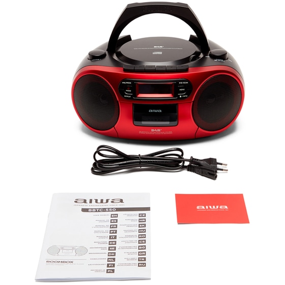 Φορητό Radio/CD Aiwa BBTC-660DAB/RD - Κόκκινο image 9