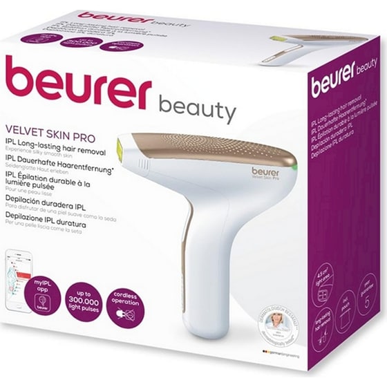 Αποτριχωτική Μηχανή BEURER Velvet Skin PRO 8500  με Τεχνολογία IPL για Σώμα Λευκό/Ροζ image 4
