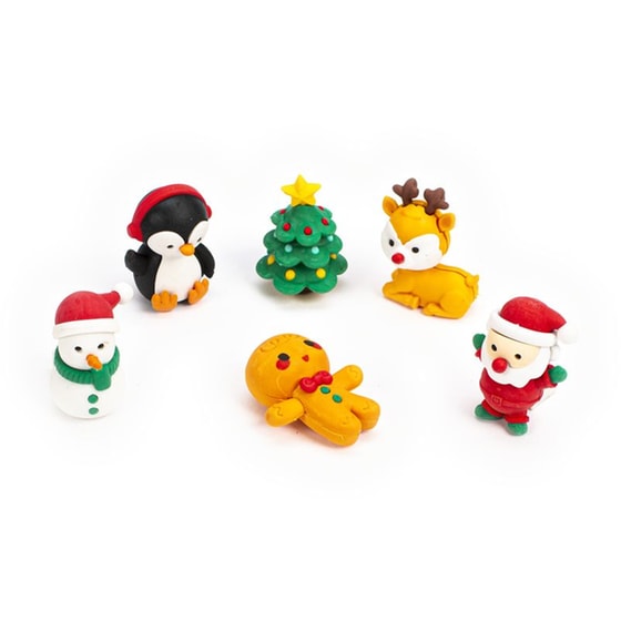 Γόμες Xmas Tri-Coastal (6 Τεμάχια) image 1