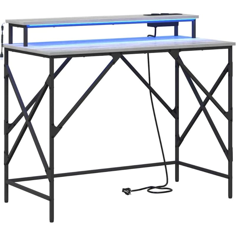 Γραφείο VidaXL από Επεξεργασμένο Ξύλο 100x50x86,5 cm - Γκρι Sonoma