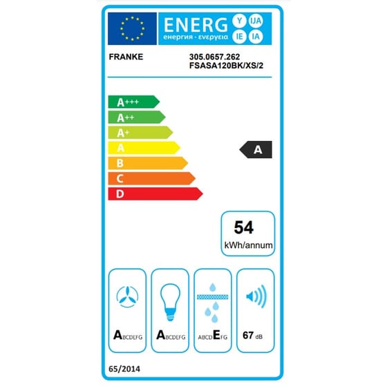 FRANKE Mythos FSAS A120 BK/XS 120 cm Inox Μηχανισμός Απορρόφησης image 2