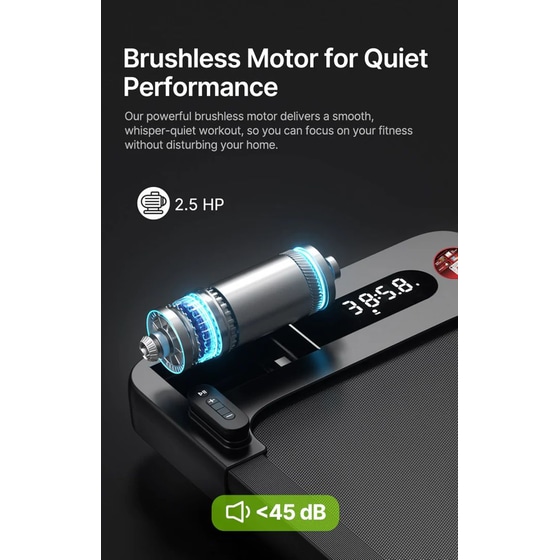 YESOUL YS-W2 BΚ Walking Pad Ηλεκτρικός Διάδρομος Γυμναστικής Μαύρο image 13