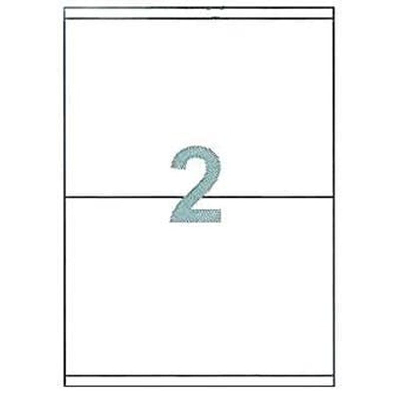 Αυτοκόλλητες Ετικέτες Next Fleks Λευκό (100 Φύλλα - 200 Τεμάχια )