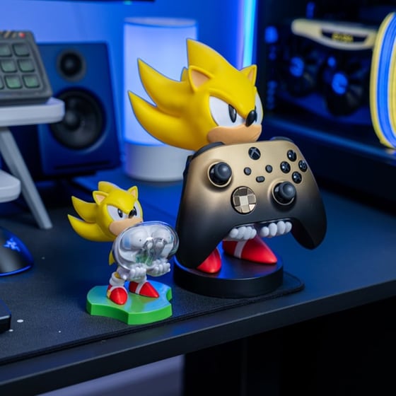 Φιγούρα Βάσης Στήριξης Cable Guys - Sonic The Hedgehog Super Sonic Earbud Holder (HDHMSG400608) image 3