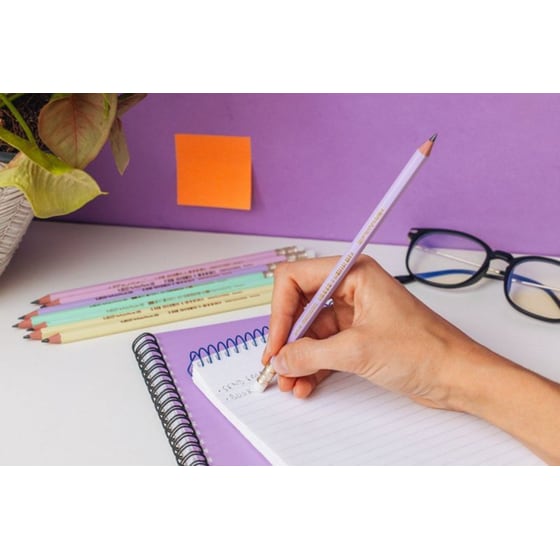 Μολύβι Bic με Γόμα HB Evolution Pastel (1 Τεμάχιο) image 4