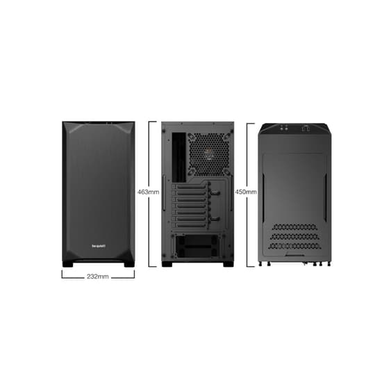 Κουτί Desktop Pure Base Window BeQuiet! 500 - Μαύρο image 1