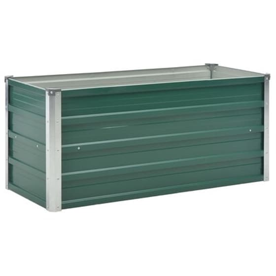 Vidaxl Ζαρντινιέρα Κήπου Πράσινη 100x40x45 Εκ. Γαλβανισμένος Χάλυβας image 3