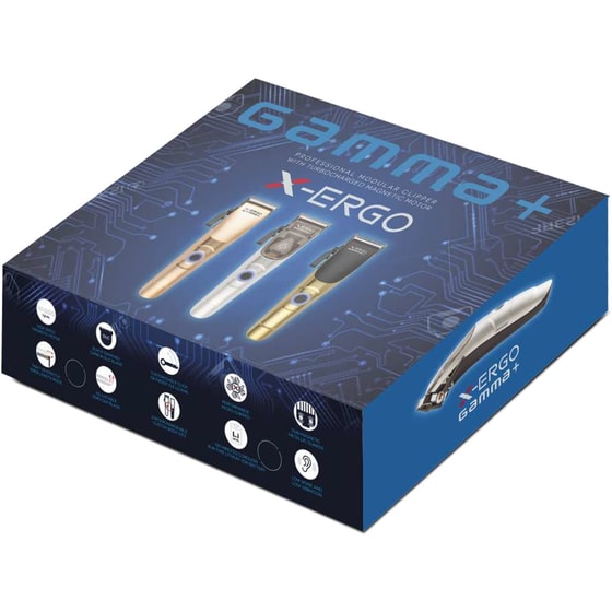 Επαγγελματική Κουρευτική Μηχανή GAMMA PIU X-ERGO (HCGPXERGOMS) με 8 Χτενάκια image 7
