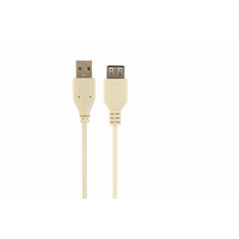 Καλώδιο Cablexpert USB 2.0 Type A Male/Type A Female - 0.75m Λευκό