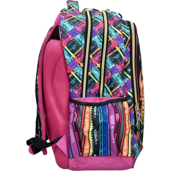 Τσάντα Πλάτης Δημοτικού Gim Rainbow High Glitter image 2