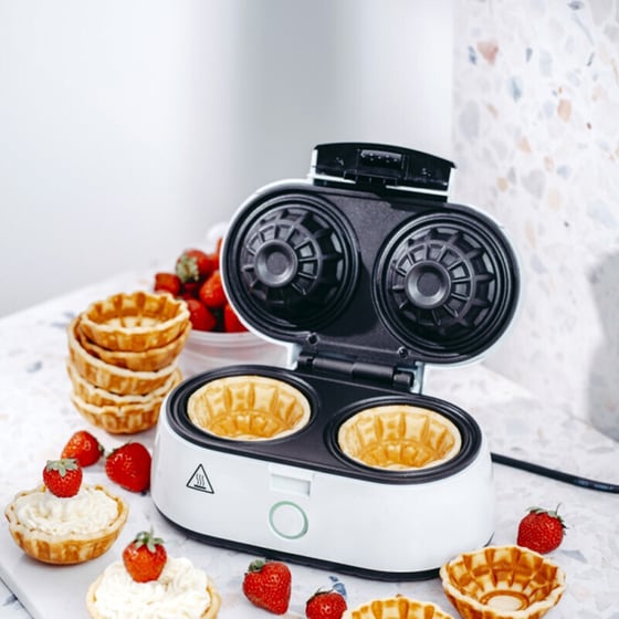 ADLER AD 3062 2 Θέσεων 1400 W Λευκό Βαφλιέρα image 4