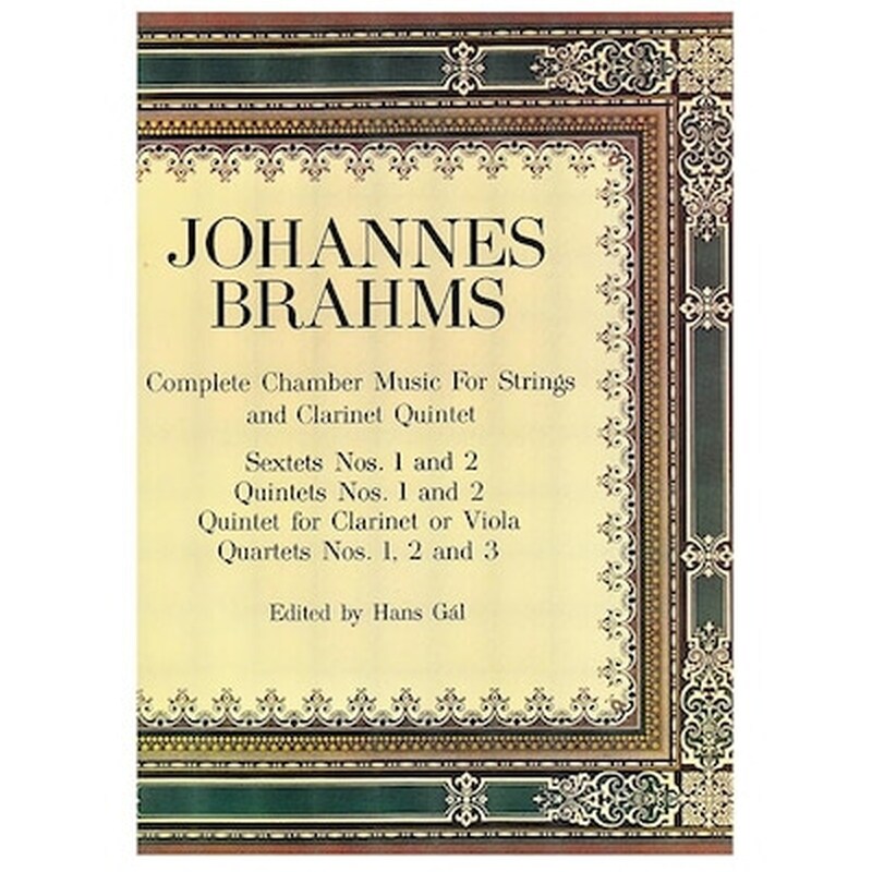 DOVER PUBLICATIONS Βιβλίο Για Σύνολα Dover Publications Brahms - Complete Chamber Music For Strings And Clarinet Quintet