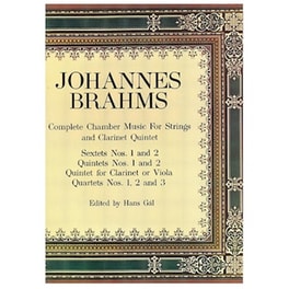 Βιβλίο Για Σύνολα Dover Publications Brahms - Complete Chamber Music For Strings And Clarinet Quintet