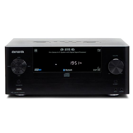Ηχοσύστημα Aiwa MSBTU-500 2.0 50W Με CD/Digital Media Player - Μαύρο image 4