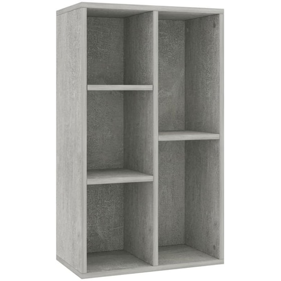 Βιβλιοθήκη VidaXL από Μοριοσανίδα 50x25x80 cm - Γκρι image 0