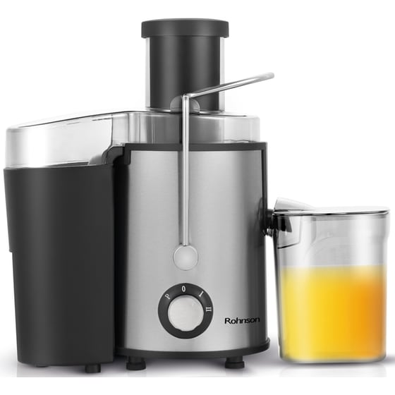 ROHNSON Juice Extractor R-438 600 W Ασημί Ηλεκτρικός Αποχυμωτής image 1