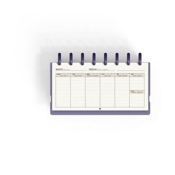 Σημειωματάριο Planner Carchivo Week & Checklist Μωβ image 1
