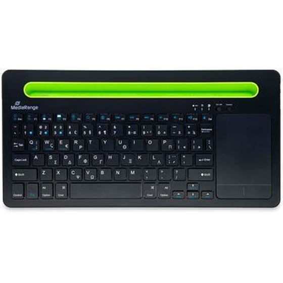 MediaRange MROS131-GR Ασύρματο Bluetooth Πληκτρολόγιο με Touchpad για Tablet (GR) image 0