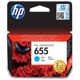 HP 655 Κυανό Μελάνι Εκτυπωτή CZ110AE