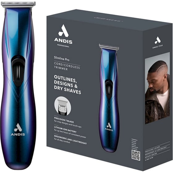 Επαγγελματική Κουρευτική Μηχανή/Trimmer Andis Slim Line Pro Galaxy Edition Μπλε image 5