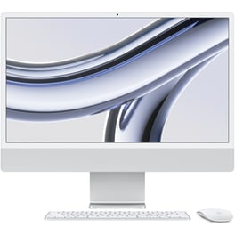 Apple iMac 24" 4.5K Retina Display (Apple M3 8C/8GB/256GB SSD/10C GPU) - Silver