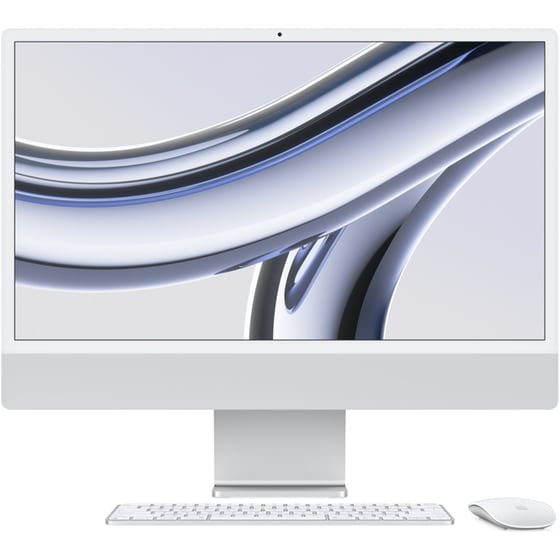 Apple iMac 24" 4.5K Retina Display (Apple M3 8C/8GB/256GB SSD/10C GPU) - Silver image 0