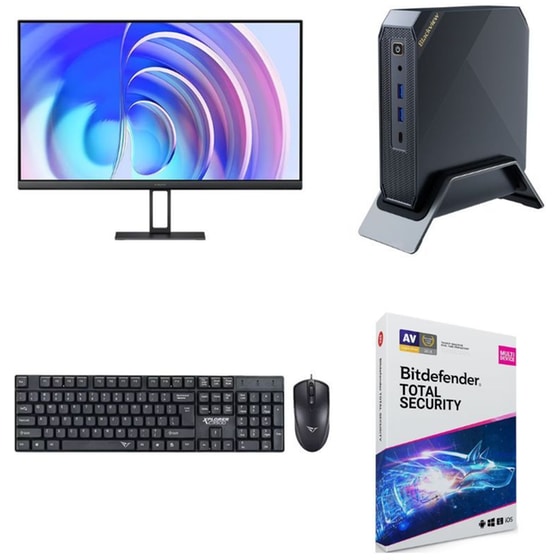 Bundle Mini Desktop Blackview MP200 (Core i5-12450H/16GB/1TB SSD/UHD Graphics/ Windows 11 Pro) + Xiaomi Monitor A24i 24'' FHD 100Hz 6ms IPS + Πληκτρολόγιο & Ποντίκι Alcatroz + Antivirus Bitdefender image 0