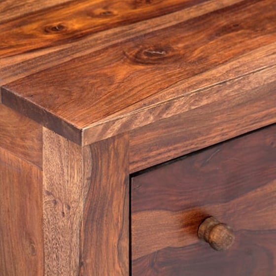 Τραπεζάκι Σαλονιού VidaXL από Μασίφ Ξύλο Sheesham 90x50x30cm - Πολύχρωμο image 2