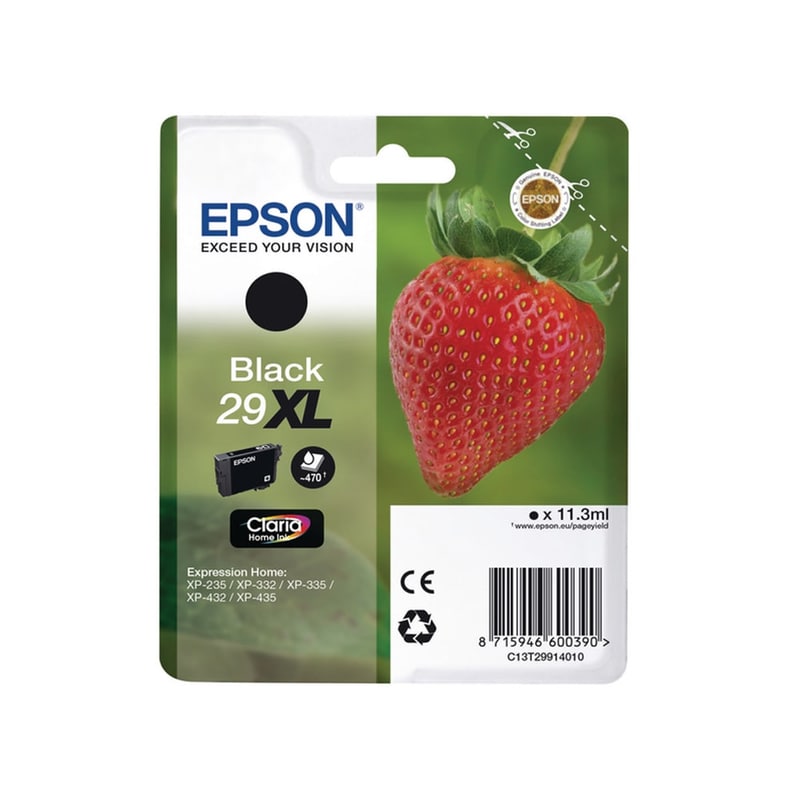 Epson 29XL Μαύρο Μελάνι Εκτυπωτή C13T29914010