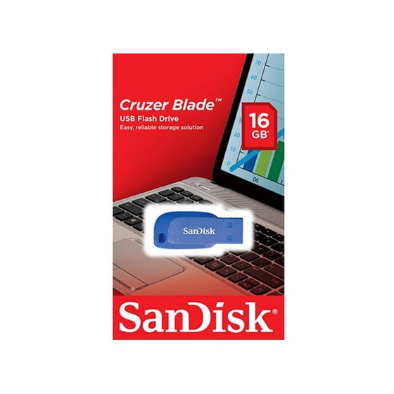Sandisk Cruzer Blade 16GB USB 2.0 Stick Μπλε image 1