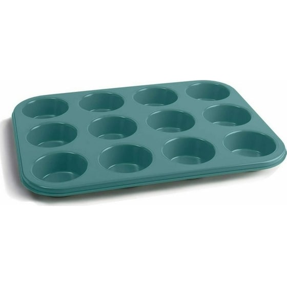 Jamie Oliver Φόρμα Ζαχαροπλαστικής για Cupcakes/Muffins από Αλουμίνιο 12 Θέσεων 35x27x3εκ. Πράσινη image 3