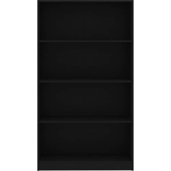 Βιβλιοθήκη VidaXL από Μοριοσανίδα 80x24x142 cm - Μαύρο image 2