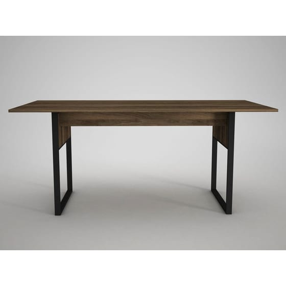 Τραπέζι 24Mall Firma από Μοριοσανίδα/Μέταλλο 180x91x77.6 cm - Καρυδί image 2