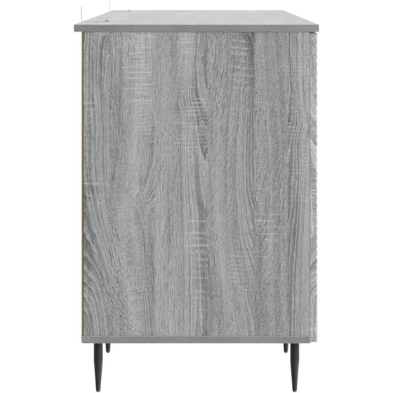 Γραφείο VidaXL από Επεξεργασμένο Ξύλο 142,5x50x75 cm - Γκρι Sonoma image 2
