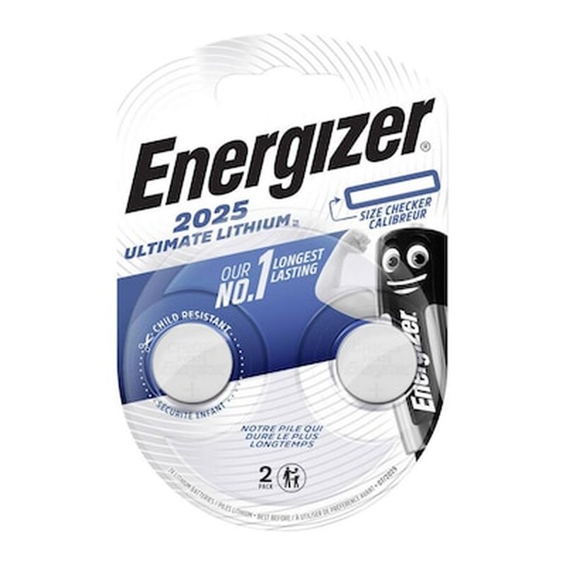 ENERGIZER Buttoncell Ultimate Lithium Energizer Cr2025 Τεμ. 2