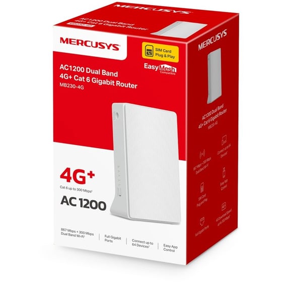 Mercusys MB230-4G Wi-Fi System Dual Band (2.4 & 5GHz) image 2