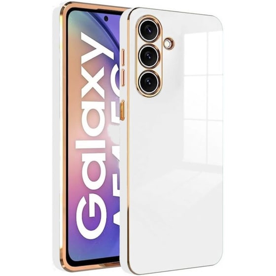 Θήκη Samsung Galaxy A54 - Bodycell Gold Plated - White image 0