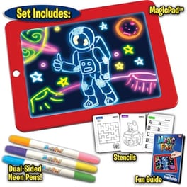 Φορητό Τάμπλετ Ζωγραφικής Magic Sketchpad Με Φωσφορίζοντα Χρώματα