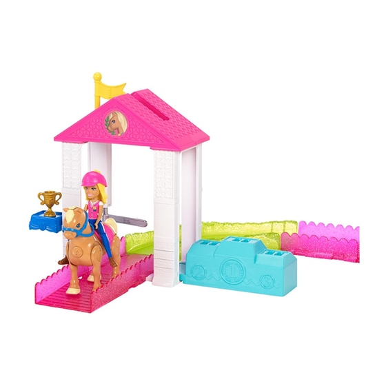 Κούκλα Μίνι Barbie Πόνυ και Σταύλος On The Go Βολτίτσες Κουκλίτσες (1 Τεμάχιο) image 0