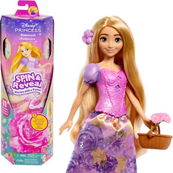 Κούκλα Disney Princess Spin & Reveal - Ραπουνζέλ image 0